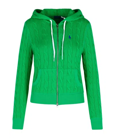 POLO RALPH LAUREN POLO RALPH LAUREN CABLE-KNIT FULL-ZIP HOODIE