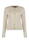 Polo Ralph Lauren Ralhan Long Sleeves Cardigan In Cream