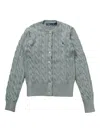 Polo Ralph Lauren Cardigan En Maille In Grey