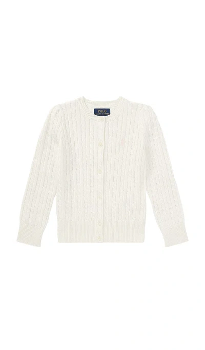 Polo Ralph Lauren Cable-knit Cardigan In Warm White