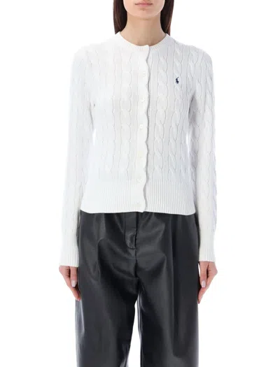 Polo Ralph Lauren Cotton Classic Cable-knit Cardigan In White