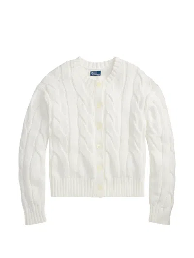 Polo Ralph Lauren Cable-knit Cardigan In White