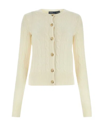 Polo Ralph Lauren Cable-knit Cashmere Cardigan In White