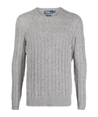 Polo Ralph Lauren Cable-knit Cashmere Jumper In Gray