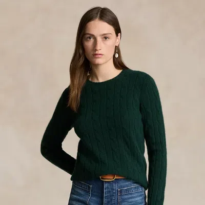 Polo Ralph Lauren Cable-knit Cashmere Jumper In Green