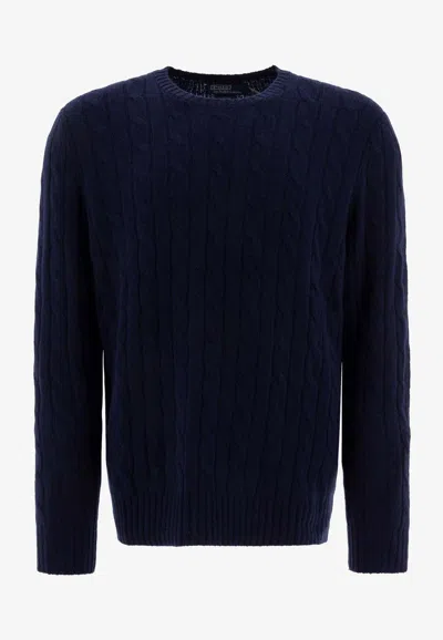 POLO RALPH LAUREN CABLE KNIT CASHMERE SWEATER
