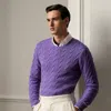 Polo Ralph Lauren Cable-knit Cashmere Sweater In Classic Lavender