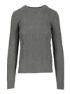 Polo Ralph Lauren Cable-knit Cashmere Sweater Knitwear Grey In Gray