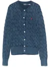 Polo Ralph Lauren Cardigan Mit Zopfmuster In Blau