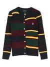 Polo Ralph Lauren Polo Pony Cotton Cardigan In Blue
