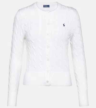 POLO RALPH LAUREN CABLE-KNIT COTTON CARDIGAN