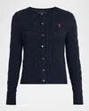 Polo Ralph Lauren Cable-knit Cotton Crewneck Cardigan