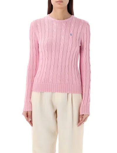 POLO RALPH LAUREN POLO RALPH LAUREN CABLE-KNIT COTTON CREWNECK SWEATER