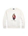 Polo Ralph Lauren Mens Nevis Holiday Bear Bear-print Long-sleeve Cotton And Recycled Polyester Blend Jersey Sweatshirt In White