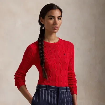 Polo Ralph Lauren Pullover Mit Zopfmuster In Red