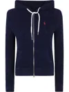 Polo Ralph Lauren Cable-knit Cotton Full-zip Hoodie In White