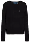 Polo Ralph Lauren Maglione In Misto Lana Nera Donna In Black