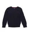 Polo Ralph Lauren Kids' Cable-knit Cotton Jumper In Black
