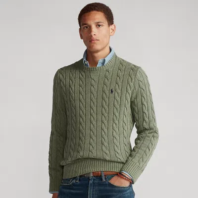 Polo Ralph Lauren Cable-knit Cotton Jumper In Grey