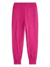 Polo Ralph Lauren Cable-knit Cotton Pants In Pink
