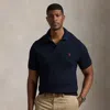 Polo Ralph Lauren Cable-knit Cotton Polo-collar Sweater In Hunter Navy