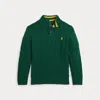 Polo Ralph Lauren Little And Toddler Boys Cable-knit Cotton Quarter-zip Sweater In New Forest