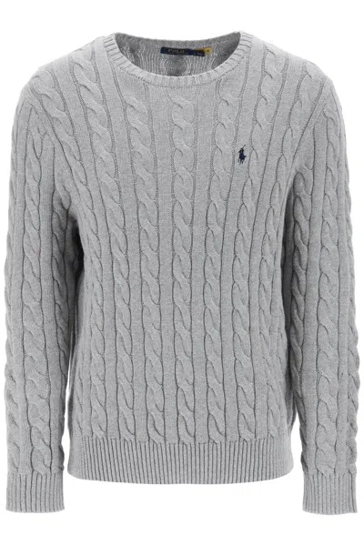 POLO RALPH LAUREN CABLE KNIT COTTON SWEATER