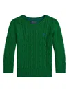 Polo Ralph Lauren Cable-knit Cotton Sweater In Green