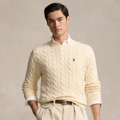 Polo Ralph Lauren Cable-knit Cotton Sweater In Andover Cream