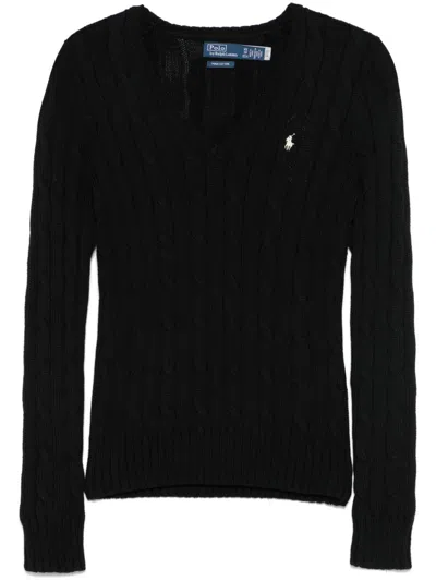 Polo Ralph Lauren Cable-knit Cotton Sweater In Polo Black