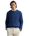 Polo Ralph Lauren Cable Knit Cotton Sweater In Blue