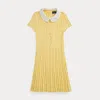 Polo Ralph Lauren Cable-knit Cotton Sweater Dress In Banana Peel