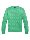 Polo Ralph Lauren Cable-knit Cotton Sweater In Green