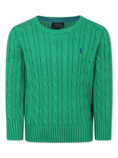 POLO RALPH LAUREN CABLE-KNIT COTTON SWEATER