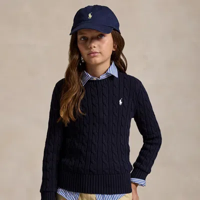 Polo Ralph Lauren Cable-knit Cotton Sweater In Rl Navy