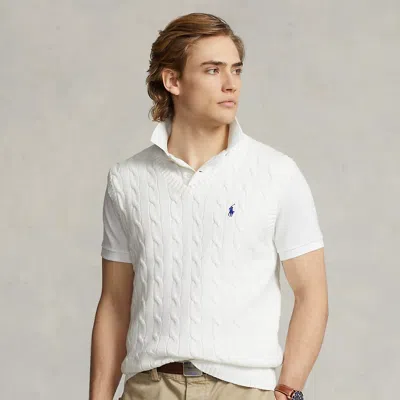 Polo Ralph Lauren Cable-knit Cotton Sweater Vest In White