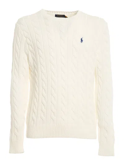POLO RALPH LAUREN CABLE KNIT COTTON SWEATER
