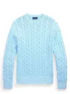 Polo Ralph Lauren Cable-knit Cotton Sweater With Pony Embroidery
