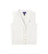 Polo Ralph Lauren Cable-knit Cotton Sweater Vest In White