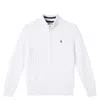Polo Ralph Lauren Cable-knit Cotton Zip-up Sweater In White