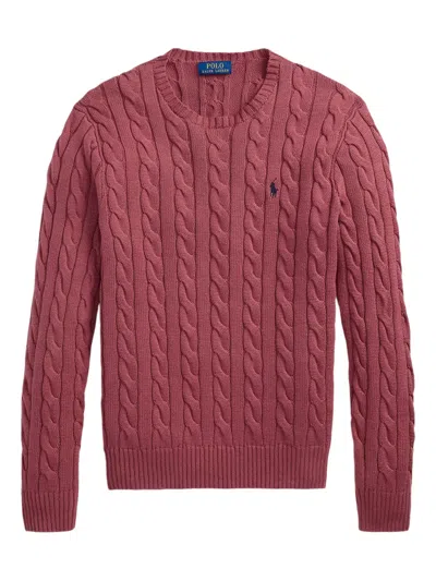 POLO RALPH LAUREN CABLE-KNIT CREW-NECK JUMPER