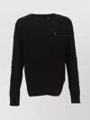 POLO RALPH LAUREN CABLE KNIT CREW NECK SWEATER