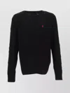 Polo Ralph Lauren Cable Knit Sweater With Ribbed Finish