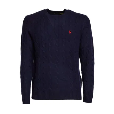 POLO RALPH LAUREN CABLE KNIT CREW NECK SWEATER