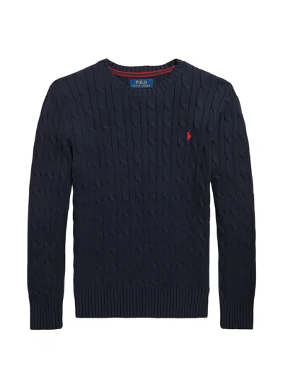 Polo Ralph Lauren Ralph Lauren Kids Felpa Polo Pony Con Ricamo In Blue