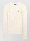 Polo Ralph Lauren Ralph Lauren Wool-cashmere Crewneck Jumper White In Yellow