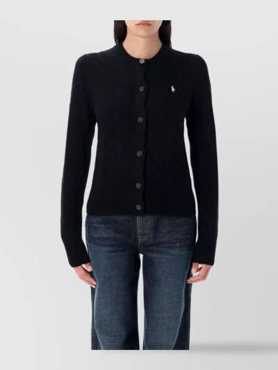 Polo Ralph Lauren Cotton-blend Cardigan In Black