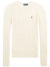 Polo Ralph Lauren Ralph Lauren Wool-cashmere Crewneck Jumper White In Multi