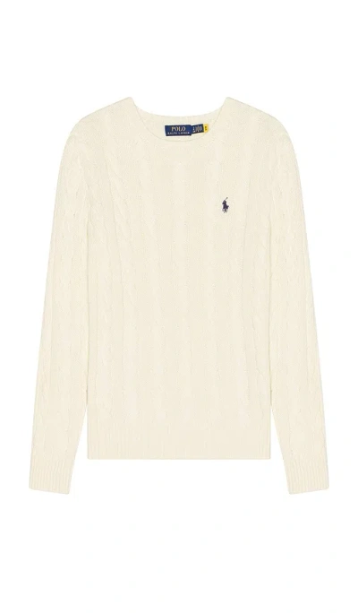 POLO RALPH LAUREN CABLE KNIT CREWNECK SWEATER