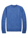 Polo Ralph Lauren Cable-knit Crewneck Sweater In Blue